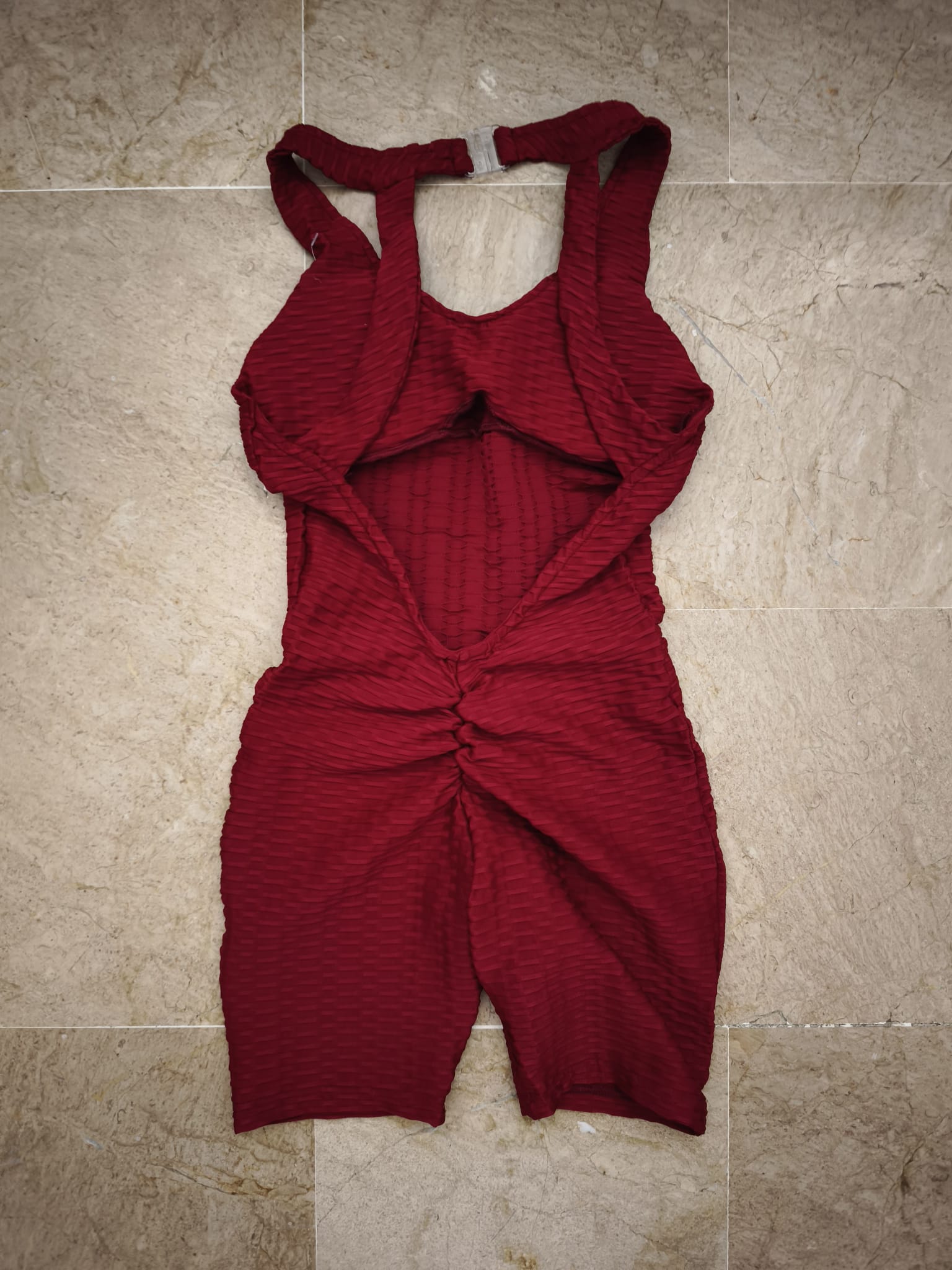 Size S - Burgundy short Jumpsuit