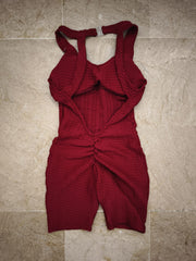 Size S - Burgundy short Jumpsuit