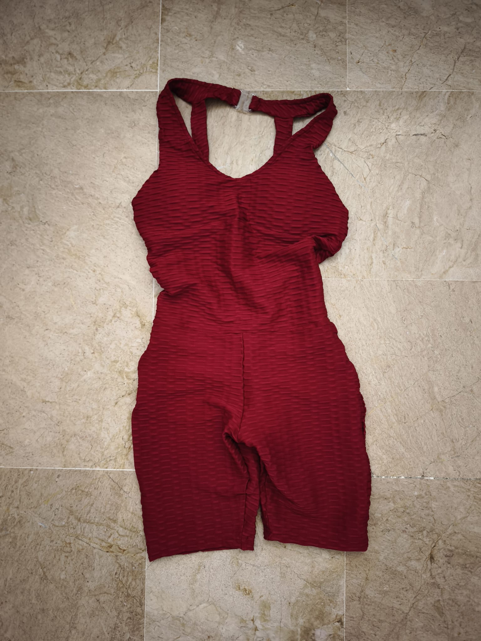 Size S - Burgundy short Jumpsuit
