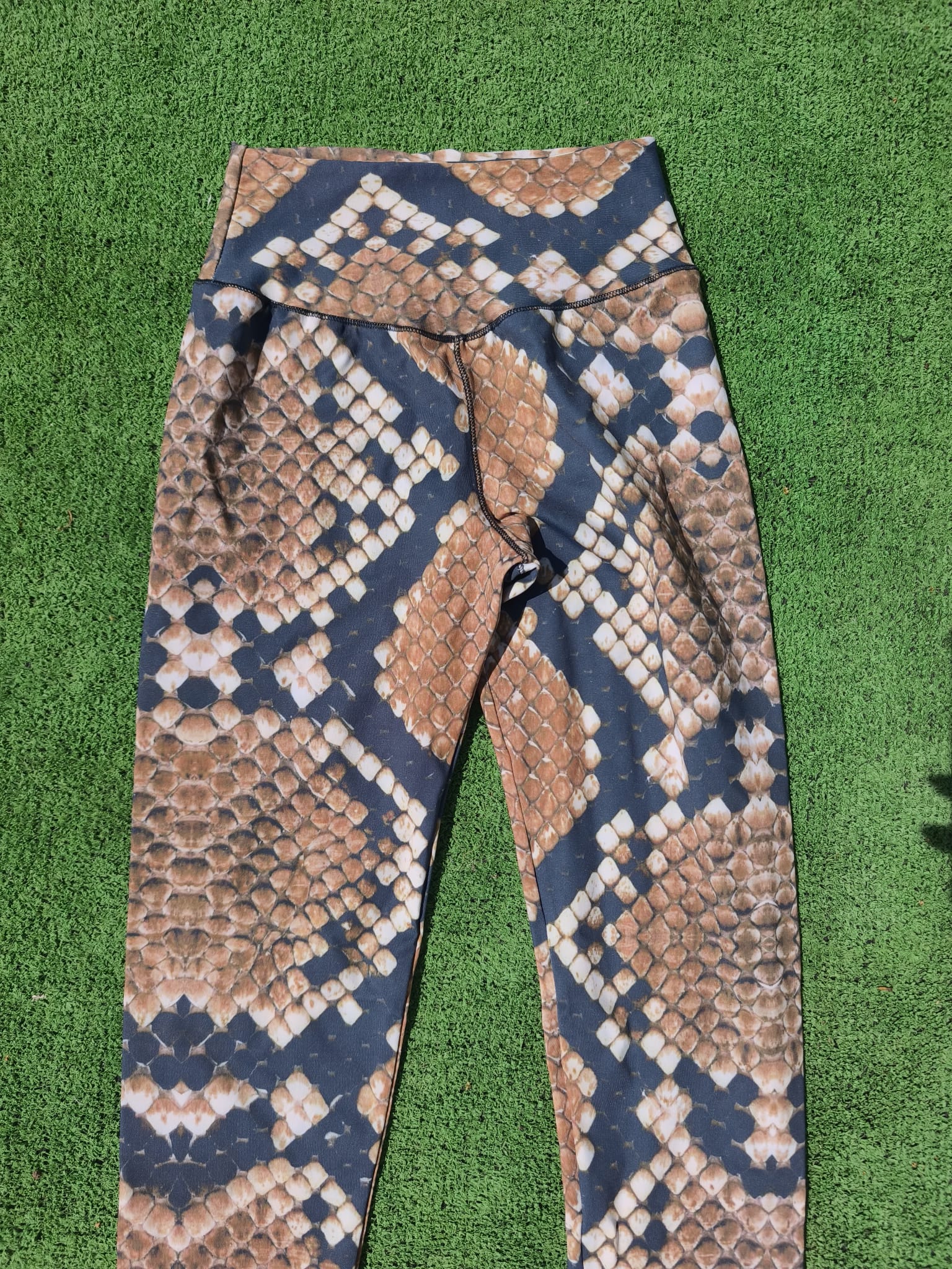 Only S/M - Brown and black snaky Legging