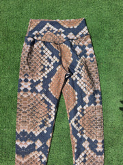 Only S/M - Brown and black snaky Legging