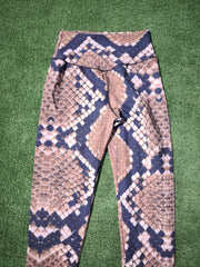 Only S/M - Brown and black snaky Legging