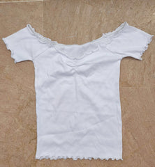 Streachable  white t-shirt