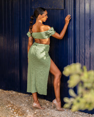 Bahamas Green Set (Top+Skirt)