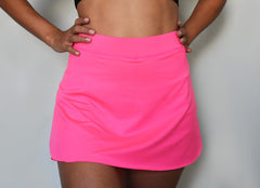Pink shaped skirt